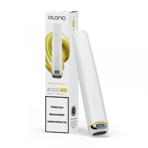 Электронная сигарета Plonq Plus Pro Кислый ананас (Плонг Плюс Про)